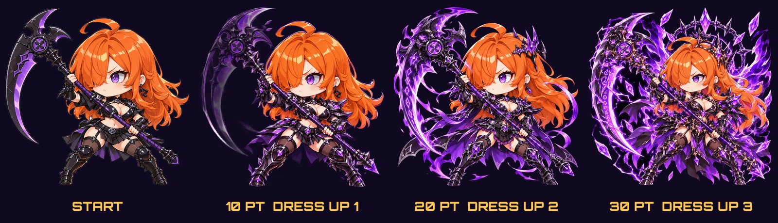 DRESS UPの4段階